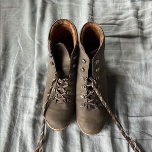 BOC grey heeled booties